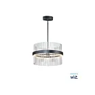 ET2 Lighting E34205-BKSN Chimes WiZ 2-Lights 106W Black/Satin Nickel Pendant