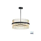 ET2 Lighting E34207-BKSNSBR Chimes WiZ 2-Lights 146W Black/Satin Nickel/Satin Brass Pendant