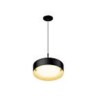 ET2 Lighting E51011-BKGLD Echo 1-Light 20W Black/Gold Pendant