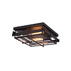 Eurofase Lighting 28055-013 Muller 2-Light 120W Bronze Semi Flush Mount