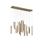 Eurofase SANTANA 31446-035 18W Antique Brass Linear Chandelier