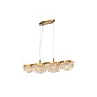 Eurofase Lighting 31832-014 MONDO 400W Antique Gold Linear Chandelier