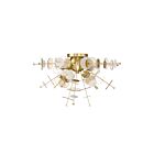 Eurofase 34081-013 4-Lights 240W Satin Brass Ceiling Light