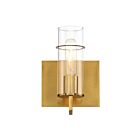 Eurofase PISTA 34133-043 1-Light 60W Gold Vanity Light