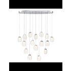 Eurofase PAGET 37194-027 16-Lights Chrome 80W Oval Chandelier