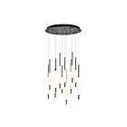 Eurofase Lighting 37235-024 CUMBERLAND 120W Black Round Chandelier