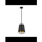 Eurofase TURA 38147-029 1-Light Black 60W Pendant