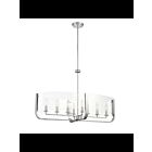 Eurofase CAMPISI 38157-028 8-Lights Chrome 480W Oval Chandelier