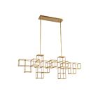 Eurofase Lighting 38257-018 FERRO 13-Light 74W Gold LED Linear Chandelier