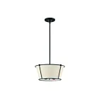 Eurofase PULITO 39044-013 3-Lights Matte Black 180W Semi Flush Mount