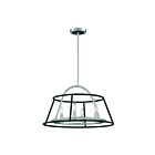 Eurofase CAMPANA 39422-019 4-Lights Satin Nickel 240W Rod Chandelier