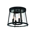 Eurofase Daulle 42724-018 4-Lights Satin Black 240W Light Flushmount
