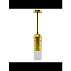 Focus Industries SL15PS2L12BRS Brass 3W Starlight Cylinder Pendent