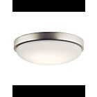 Kichler 10763NILED 1-Light Brushed Nickel 15W LED Flush Mount Ceiling Light