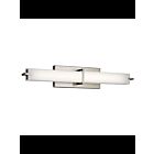 Kichler 11146NILED 1-Light Brushed Nickel 19W LED Linear Vanity Light