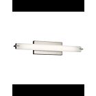 Kichler 11149NILED 1-Light Brushed Nickel 19W LED Linear Vanity Light