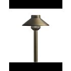 Kichler 15821CBR27 Brass 4W LED Short Stepped Dome Path Light
