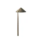 Kichler 15827CBR30 3-Lights Brass 6W Side Mount LED Path Light