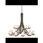 Kichler 1873OZ 18-Lights Olde Bronze 60W 2-Tier Chandelier