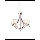 Kichler 2020NI 5-Lights Brushed Nickel 60W 1-Tier Chandelier