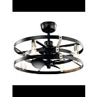Kichler Cavelli 300040SBK Satin Black Fandelier