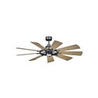 Kichler 300260AVI Distressed Black Ceiling Fan 