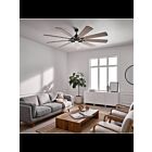 Kichler Gentry 300285WZC Weathered Zinc 17 Watt Ceiling Fan