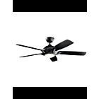 Kichler Geno 330001SBK Satin Black Ceiling Fan