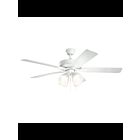 Kichler 330016MWH Matte white Ceiling Fan