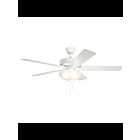 Kichler 330017MWH Matte white Ceiling Fan