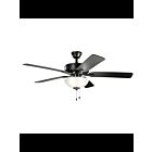 Kichler 330017SBK Satin Black Ceiling Fan