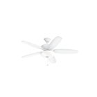Kichler 330161MWH Matte White 5-Blades 59W 52" Ceiling Fan