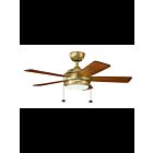 Kichler Starkk 330171NBR Natural Brass 17 Watt Ceiling Fan