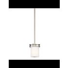 Kichler 3475NI 1-Light Brushed Nickel 100W Mini Pendant