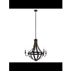 Kichler 34820 6-Lights Distressed Black 60W 1-Tier Chandelier
