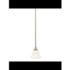 Kichler 3482NIL18 1-Light Brushed Nickel 10W LED Mini Pendant