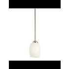 Kichler 3497NI 1-Light Brushed Nickel 100W Mini Pendant