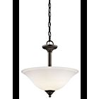 Kichler 3694OZW 2-Lights Olde Bronze 100W Convertible Pendant