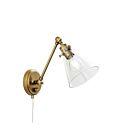 Kichler Rosewood 37541 1-Light Natural Brass Wall Sconce