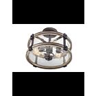 Kichler 38190 3-Lights Anvil Iron 60W Semi-Flush Mount Ceiling Light