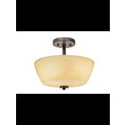 Kichler 38191 2-Lights Olde Bronze 60W Semi-Flush Mount Ceiling Light
