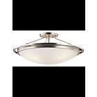 Kichler 42025NI 4-Lights Brushed Nickel 100W Semi-Flush Mount Ceiling Light
