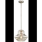 Kichler 42044NIMER 1-Light Brushed Nickel 100W Pendant