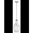 Kichler 42047CH 1-Light Chrome 100W Pendant