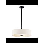 Kichler 42121BK 3-Lights Black 100W Drum Pendant