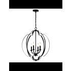 Kichler 42138BK 4-Lights Black 60W Foyer Pendant