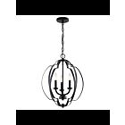 Kichler 42140BK 3-Lights Black 60W Pendant