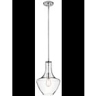 Kichler 42141CHCLR 1-Light Chrome 100W Pendant