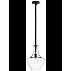 Kichler 42141OZCLR 1-Light Olde Bronze 100W Pendant