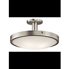 Kichler 42246NI 4-Lights Brushed Nickel 100W Semi-Flush Mount Ceiling Light